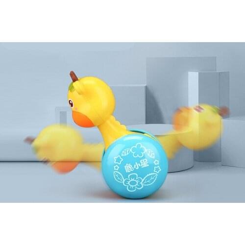 2020 New Baby Cute Rattles Tumbler Doll Baby Roly-poly Toys Sweet Bell Music Learning Education Toys Gifts Baby Toys