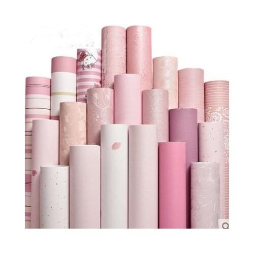 Girlish heart room decorates wall to stick adornment dormitory pink wall paper waterproof from stick bedroom sweet girl paper