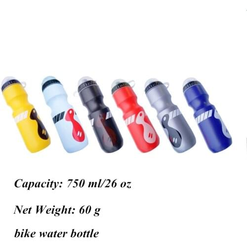Dropship 26 oz Bicycle Waterbottle Sports Squeeze Water Bottle with Lid for Outdoor Sports Fitness Cycling Hiking Bike Accessory
