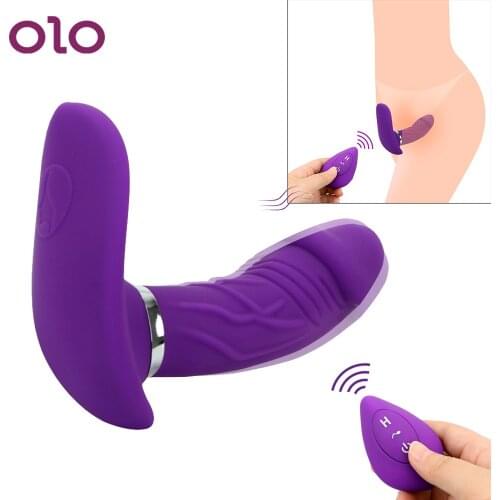OLO Wearable Dildo Vibrator Jumping Egg Clitoris Stimulator G Spot Vaginal Massage Sex Toys for Woman Female Masturbation