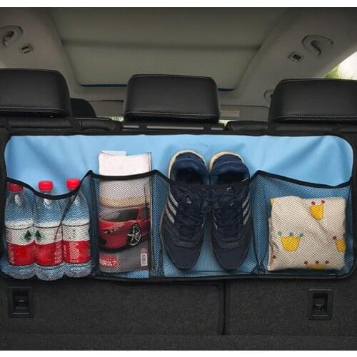 FUYOUSHENZHU Vehicular storage bag Vehicle supplies Car trunk storage hanging bag Double layer thickening universal type