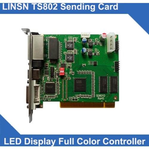 Ready to ship LINSN Synchronous Video Control Card TS802D Sending Card Full Color LED Module Controller Card