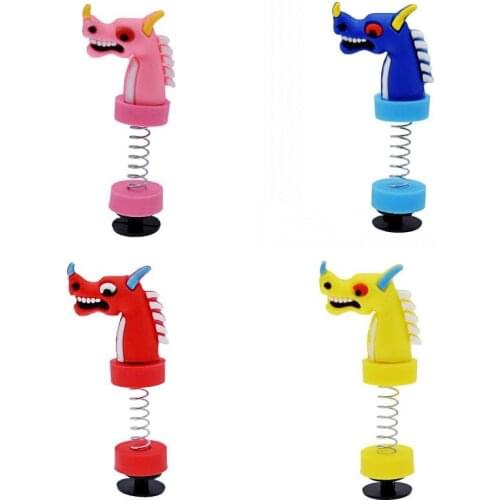 Boys Toys 4 PCS Pink/Yellow/Blue/Red Dragon Head Sway Sandal Accessories Rocking Charms