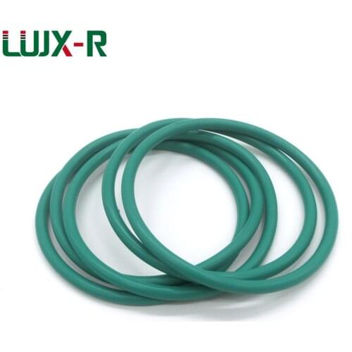 LUJX-R 5pcs 3.55mm Green O Ring Sealing Washer Oil Proof Fkm O-Ring Seal ID77.5/80/82.5/85/87.5/90/92.5/95~120 Gasket Ring