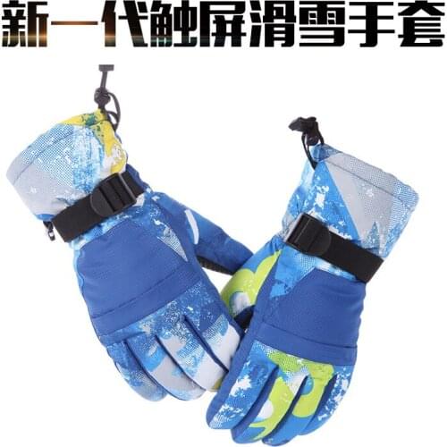 Touch Screen Ski Gloves With Velvet Parentchild Model Thickening Waterproof Nonslip Cycling Outdoor Climbing Warm Skiing gloves