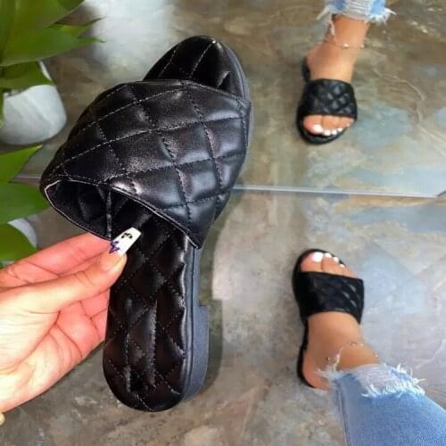 MHYONS 2020 Womens Summer Flat Slippers Open Toe Sandals Outdoor Beach Shoes Comfortable Fashion Plus Size 43