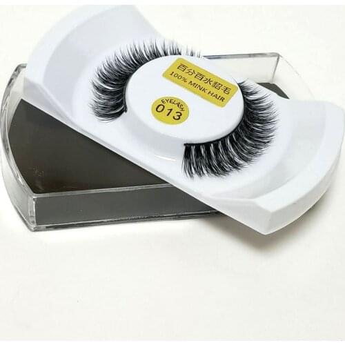 Natural Thick Mink False eyelashes Makeup Eye Lashes Extension Beauty Tools Fake Eyelashes 013