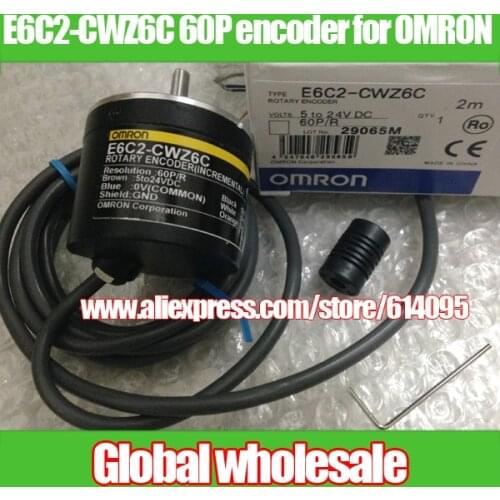 1pcs E6C2-CWZ6C 60P/R rotary encoder for OMRON / 60 line optical encoder