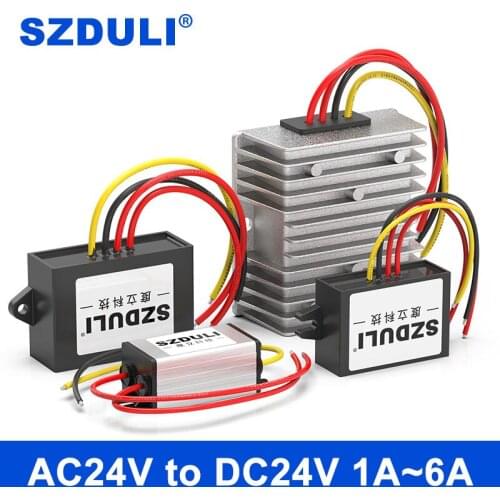 SZDULI 24V AC to 24V DC1A 3A 5A 6A step-down converter AC20-28V to DC24V battery valve equipment use