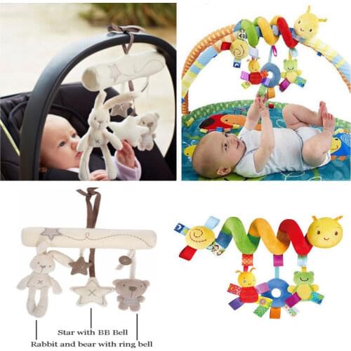 Cute Spiral Activity Stroller Car Seat Cot Hanging Baby play Toys Rattles Infant