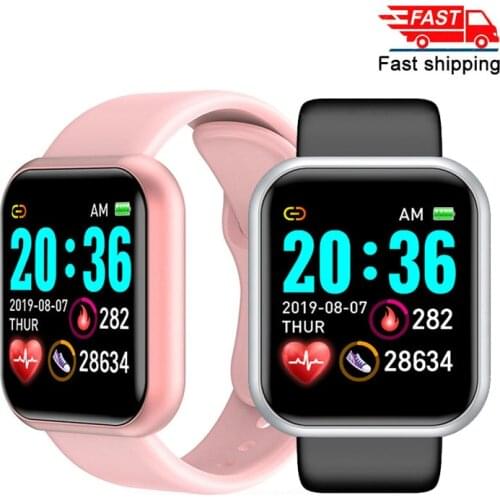 Smart Watch Women Sport Fitness Tracker Heart Rate Blood Pressure Waterproof D20 Smartwatch Watches For Android IOS