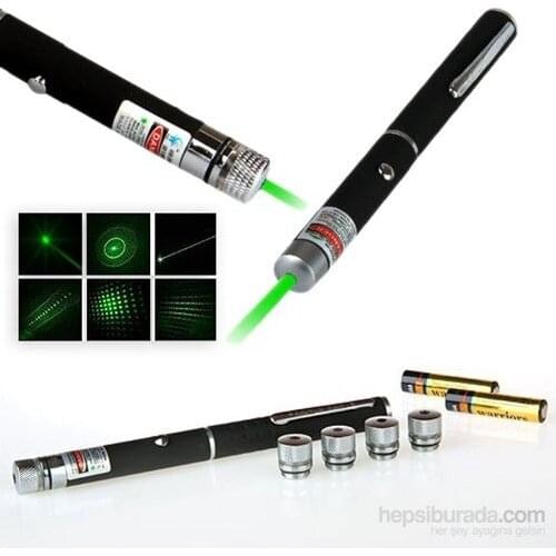 Modern Green Laser Pointer 50 Mw 15 Km Effective (5 Head) design product