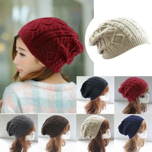 Womens Beanie Hat Warm Autumn Women Men Wool Knit Beanie Hat Cuff Beanie Cap for Girls Spring Casual Outdoor Skull Hats