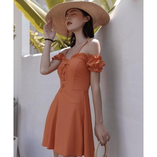 Womens Swimsuit Bikini One Piece Bathing Suits Summer Swimsuits New Korea Female Backless Ins Undertakes Animal Spandex