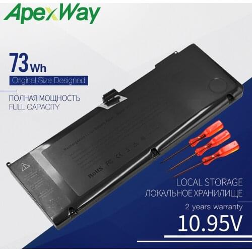 10.95V 73Wh Replacement Battery For Apple A1321 For MacBook Pro 15" MB985CH/A MB986J/A MC118J/A