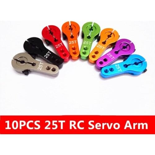 10pcs Wholesale M3 25T Servo Arm Horn Metal high quality Double lock RC for Futaba Savox Xcore HL HSP HD Power Dropship freeship
