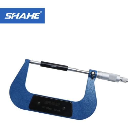 100-125mm Good Quality High Accuracy Yellow Outside Micrometer Measuring Tool 0.01mm Graduation Micrometer tools