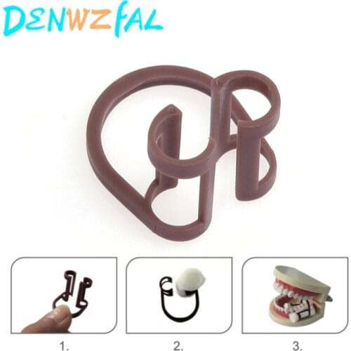 200pcs New Disposable Cotton Roll Holder Clip Dental Dentist Clinic Holder Set