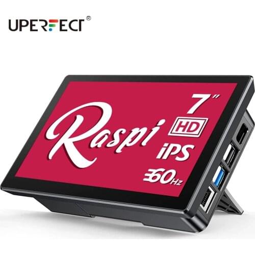 UPERFECT 7 Inch Raspberry Pi 4 TouchScreen Rasberry 3 Portable Monitor RasPi 2 Zero Display 1024x600 60Hz Raspberri Touch Screen