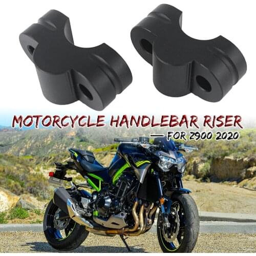 For KAWASAKI Z900 Z 900 2020 Motorcycle CNC Aluminum Handle Bar Raise Handlebar Heightening Code Riser Mount Clamp Adapter Black