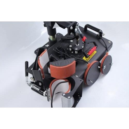 Free Shipping 7 in 1 Combo Heat transfer Sublimation Machine for mug T-shirt cap plate printing 110V/220V voltage