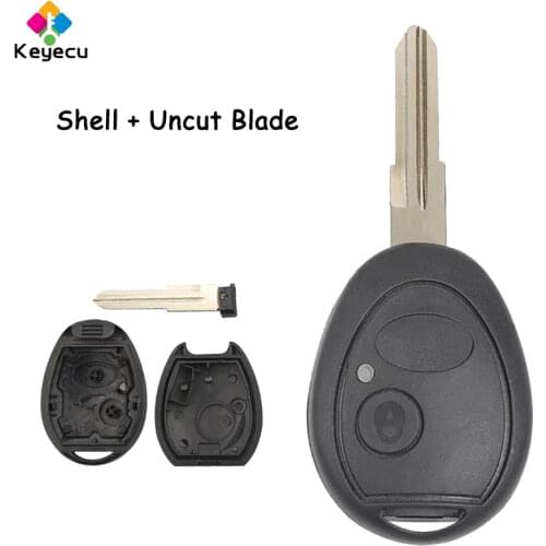 KEYECU Remote Head Car Key Shell Case With 2 Buttons - FOB for Land Rover Discovery Sport LR3 1999 2000 2001 2002 2003 2004