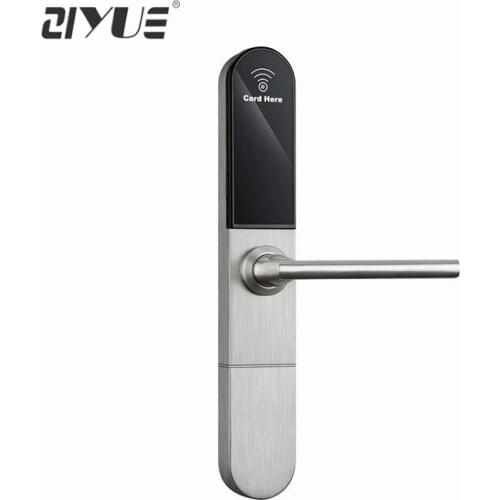 Digital EU RFID Electronic Hotel Card Door Lock for Bridge Aluminum Steel Entry Gate Door ET918RF