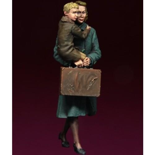 1/35 Resin Figures Model Kit-C192 European Refugees Unassembled unpainted