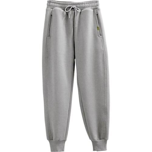 Cashmere sweatpants winter womens large size plus velvet pants autumn and winter model loose thickening warm pants