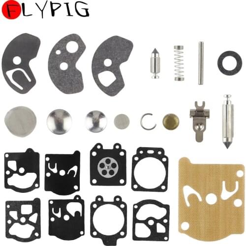 FLYPIG Carburetor Rebuild Kit Gasket Diaphragm for Walbro Carb Stihl Husqvarna McCulloch Chainsaw Edger Trimmer K10-WAT