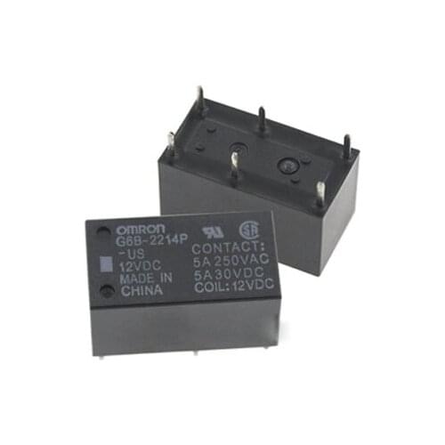 HOT NEW G6B-2214P-US G6B 2214P US G6B2214PUS 5V 12V 24V relay 5VDC DC5V 5V 12VDC DC12V 12V 24VDC DC24V 24V 5A 6PIN