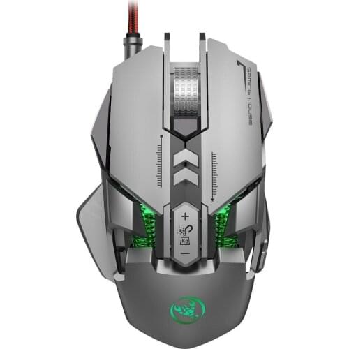 Mechanical Game Mouse J800 Luminous Adjustable Lighting Mouse DPI Max 6400 Professional Game slug Customizable Macro Programming