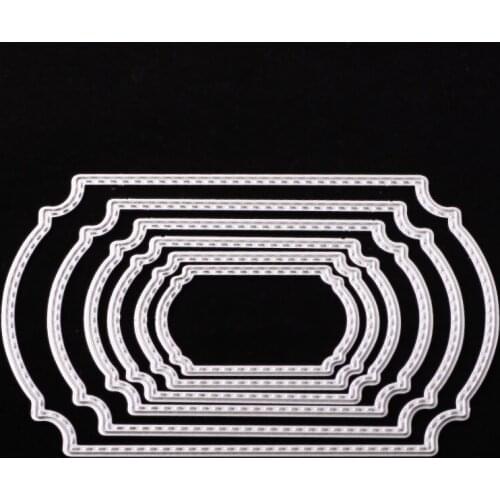 Metal Rectangular frame paper die cutting dies for Scrapbooking/DIY Easter wedding Halloween Easter card