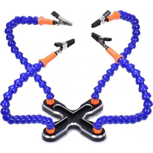 Multi-function Welding Station, Four-jaw Multi-function Aluminum Alloy Welding Station With Universal Arm For Model Airplane