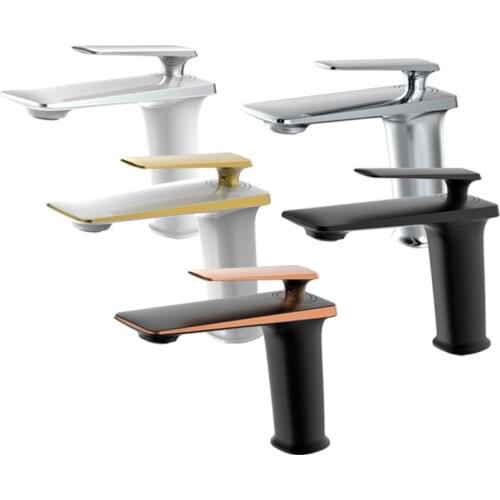 Fashionable Design all brass bathroom sink faucet cold hot water basin mixer tap top quality faucet many colours