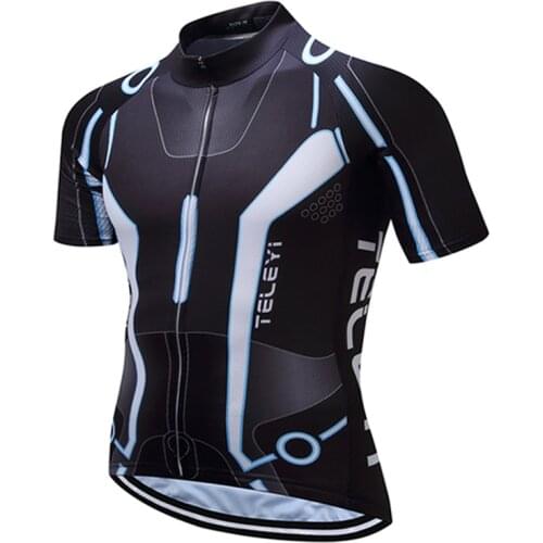 2019 Cycling jersey Mens Bike jersey Pro MTB Shirts Short sleeve Team Maillot Ciclismo Top Bicycle jersey Racing road wearblack