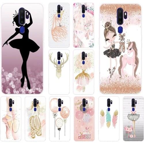 60AS The ballet girl Soft Silicone Back Cover Case for OPPO A5 A9 2020 A1K A5S A7 AX7 A11X cover funda
