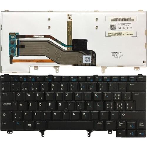 New Swedish Keyboard For Dell Latitude E5420 E5430 E6220 E6230 E6320 E6330 SW Laptop Keyboard With Backlit