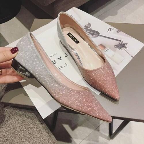 New Listing Must-have Workplace Be Elegant And Charming 2020 Spring Autumn Fashion Wild Temperament Ladies Flat Shoes W38-17