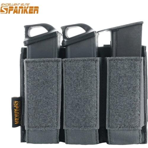 EXCELLENT ELITE SPANKER Tactical Open Triple Pistol Mag Pouch for Glock M1911 92F Magazines 40mm Grenade