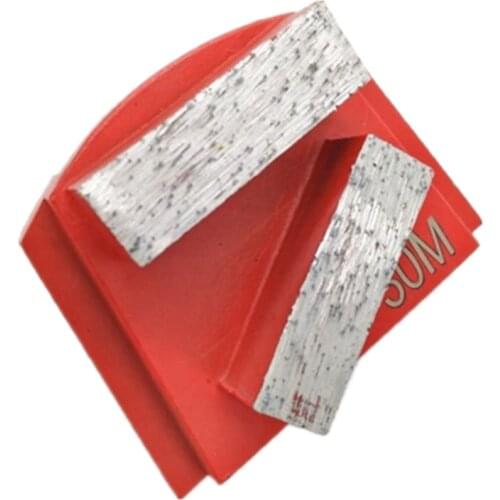 GS81 PHX Trapezoid Diamond Grinding Block for Concrete Terrazzo Quick Connecting Grinder Floor Pads for Concrete Cement 12PCS
