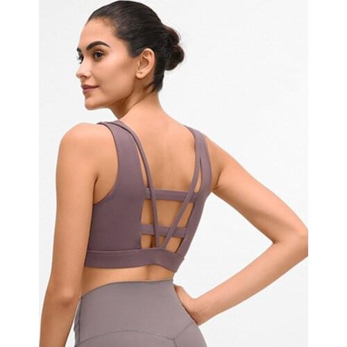 TWTOPSE Sexy Deep-V Workout Gym Yoga Bras Women High Impact Padded Workout Jogger Sport Bras Vest-type Anti-sweat Fitness Top