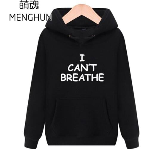 I can't breath hoodies BLM hoodie black lives matter hoodie men women Autumn Winter hoodie customization print hoodie ac1641