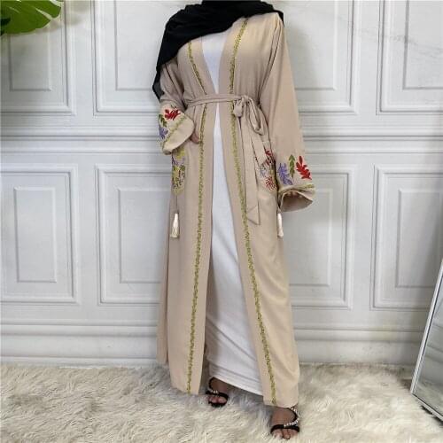 Turkey Islam Arabic Muslim Robe Longue Kimono Kaftan Open Abaya Dubai Femme Musulmane Dress Abayas For Women Caftan Marocain