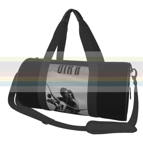 Universal travel sports fitness shoulder bag. Nylon portable outdoor sports bag. Dry and wet separation bag