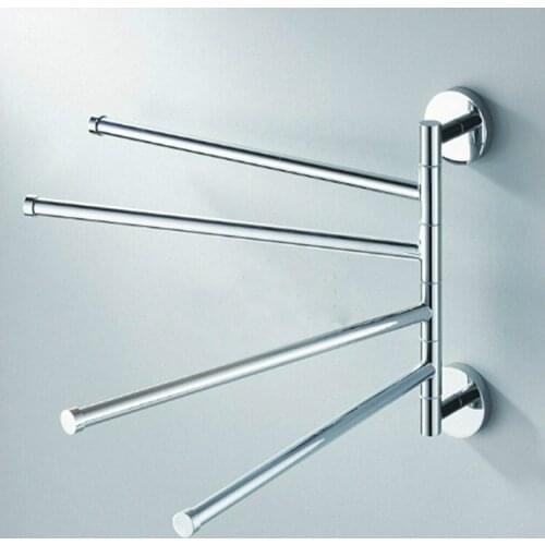 Towel Bar Tower Rotating Towel Wall Mounted Hanger Rack Hook Towel Rack Household Kitchen Bathroom Tower