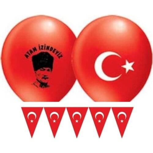 Balloon Evi̇ Magic party 23 April-May Flag-Balloon Decoration party material