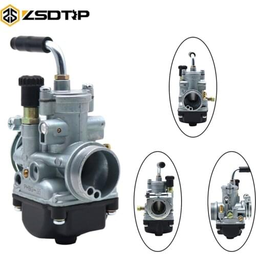 ZSDTRP Racing Motorcycle Carburetor Dellorto PHBG 17.5mm AS/19.5mm AS For Scooter Moped GY6 JOG Racing 4 Stroke 50cc-80cc