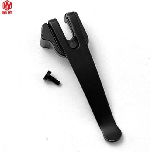 1PC Stainless Steel 91mm Swiss Army Knife Back Clip Belt Pocket Knife Holder Back Holder Waist Holder