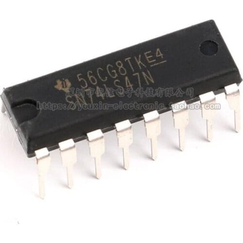 SN74LS47N BCD-7 Segment High-efficiency Decoder/driver DIP-16
